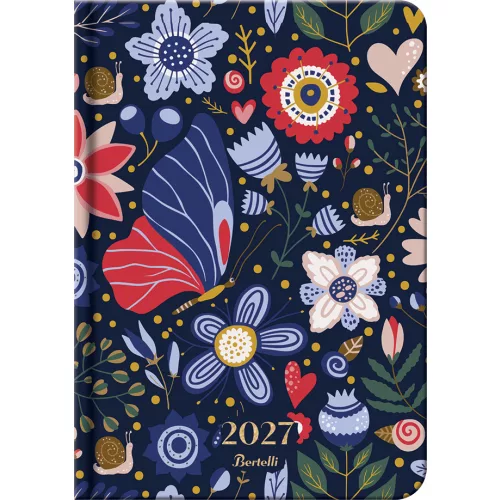 Bertelli medium tervező, B/6, napi, 2027, Nordic summer - Rush
