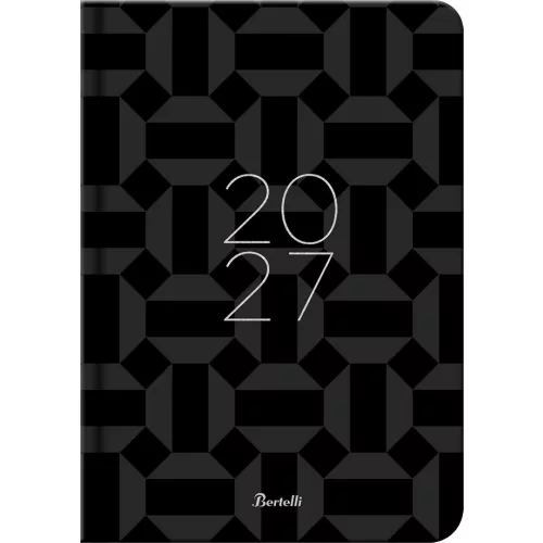 Bertelli medium tervező, B/6, napi, 2027, Quick maths - Shine