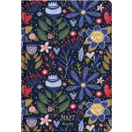 Bertelli xlarge tervező, B/5, heti, 2027, Nordic summer - Flower
