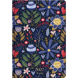   Bertelli xlarge tervező, B/5, heti, 2027, Nordic summer - Flower