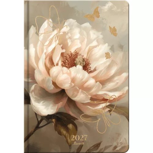 Bertelli xlarge tervező, B/5, heti, 2027, Floral baroque - Unique