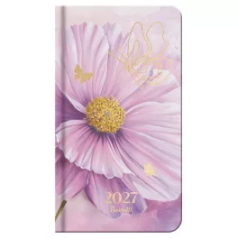   Bertelli zsebnaptár, heti, 9,5x17cm, 2027, Floral baroque - Laugh