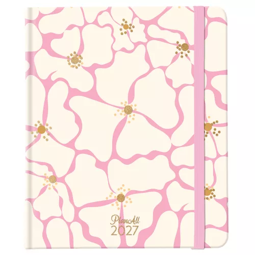 Plan All classic tervező, B/5, heti, 2027, Boho florals - Affable
