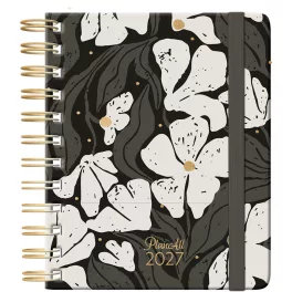   Plan All midi tervező, B/6, heti, spirál, 2027, Art garden - Feat