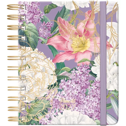 Plan All midi tervező, B/6, heti, spirál, 2027, Golden hour - Fits