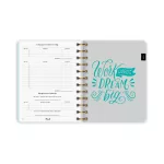 Plan All midi tervező, B/6, heti, spirál, 2027, Golden hour - Fits