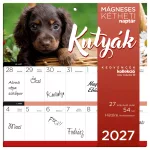 Lizzy Calendar mágneses, kétheti tervezőnaptár, 22x22cm, 2027, Kutyák 