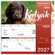 Lizzy Calendar mágneses, kétheti tervezőnaptár, 22x22cm, 2027, Kutyák 