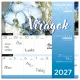 Lizzy Calendar mágneses, kétheti tervezőnaptár, 22x22cm, 2027, Virágok 