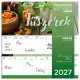 Lizzy Calendar mágneses, kétheti tervezőnaptár, 22x22cm, 2027, Fűszernövények  