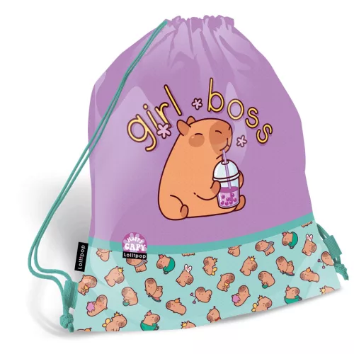 Kapibara tornazsák 33x43cm, Lizzysuli, Lollipop Capybara