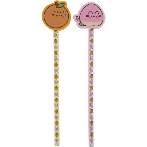 Pusheen cicás ceruza forma radírral, 2 db/csomag, Pusheen Fruits