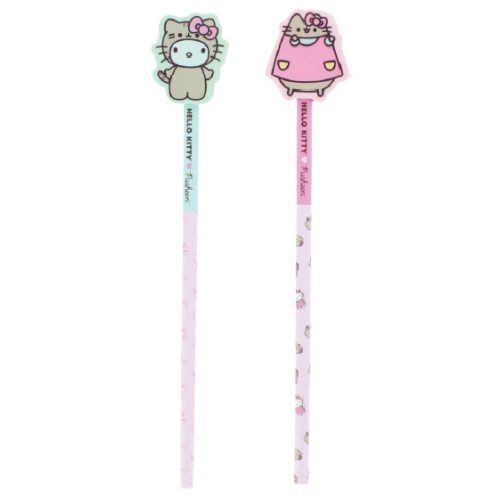 Pusheen cicás ceruza forma radírral, kétféle, Hello Kitty