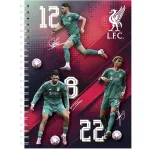 LIVERPOOL focis spirál füzet A/5, vonalas, 70 lap, többféle