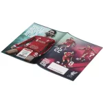 LIVERPOOL focis tűzött füzet A/5, 32 lap, vonalas, többféle minta