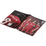 LIVERPOOL focis tűzött füzet A/4, 32 lap, kockás, többféle minta