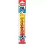 Vonalzó 20cm, műanyag, törhetetlen, Maped Twist`n Flex Decor Animals, többféle színben