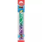 Vonalzó 20cm, műanyag, törhetetlen, Maped Twist`n Flex Decor Animals, többféle színben