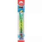 Vonalzó 20cm, műanyag, törhetetlen, Maped Twist`n Flex Decor Animals, többféle színben