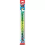 Vonalzó 30cm, műanyag, törhetetlen, Maped Twist`n Flex Decor Animals, többféle színben