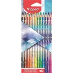Színes ceruzakészlet 12 db-os, Maped Arctic jégvilág, háromszög test