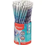 Grafitceruza HB, radírral, Maped Arctic jégvilág, háromszög test, kétféle minta