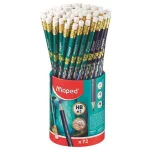 Grafitceruza HB, radírral, Maped Dragon sárkány, háromszög test, kétféle minta
