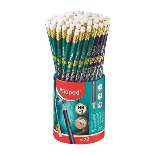 Grafitceruza HB, radírral, Maped Dragon sárkány, háromszög test, kétféle minta