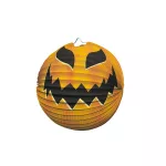 Halloween mintás gömb alakú papírlampion, 25 cm átmérő, 4 féle változat (LED nélkül)