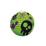 Halloween mintás gömb alakú papírlampion, 25 cm átmérő, 4 féle változat (LED nélkül)