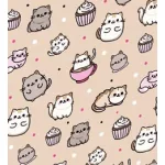 Kawaii mintás kulcstartó, nyakba akasztós, MFP