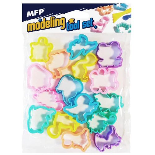 Gyurmaformázó készlet, állatok, 16 db/csomag, MFP