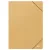 Műanyag gumis mappa A/4, MFP, okkersárga