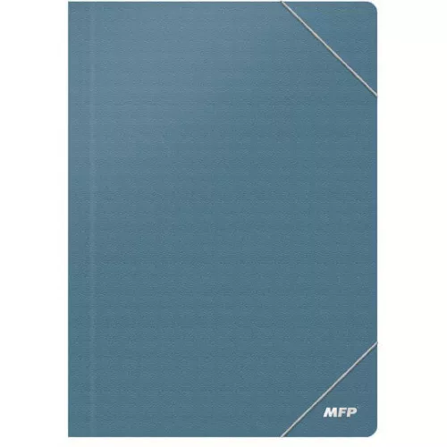 Műanyag gumis mappa A/4, MFP, kék
