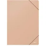 Műanyag gumis mappa A/4, MFP, bézs