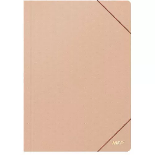 Műanyag gumis mappa A/4, MFP, bézs