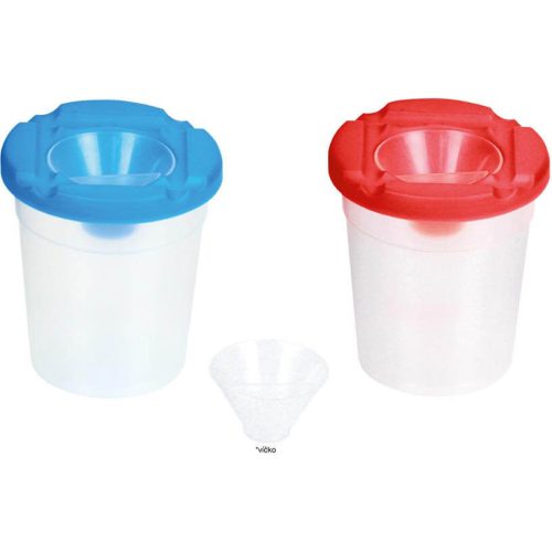 Ecsetmosó pohár, 90x80mm, MFP, többféle színben