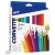 Színes ceruzakészlet 24 db-os, hegyezővel, háromszög test, MFP