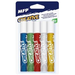 Csillámos ragasztókészlet, 5x10,5ml, MFP