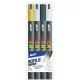 Akril filctoll készlet 4 db-os, 4 mm (arany, ezüst, fehér, fekete)