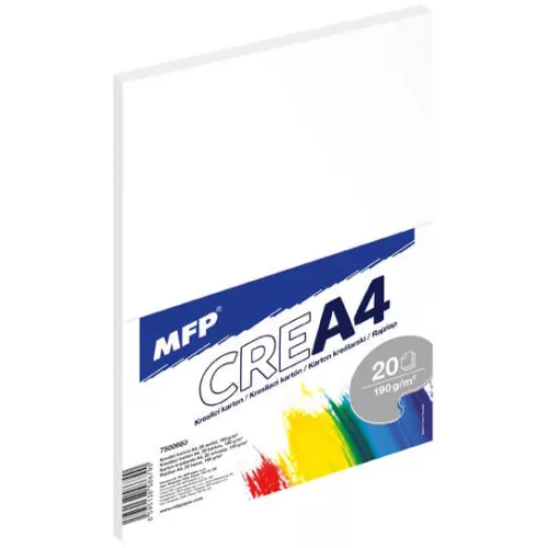 Rajzlap A/4, famentes, 190g, 20 lap/cs, MFP