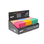 Színes keményfedeles notesz, napló A/7, vonalas, 100 lapos, MFP, többféle változat