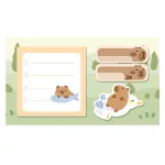 Kapibara öntapadós jegyzettömb, 4x20 lap, MFP, többféle változat