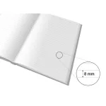 Jegyzetfüzet, keményfedeles notesz A/5, 100 lapos, vonalas, színátmenetes