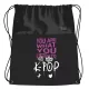 K-POP tornazsák, 43x34cm, St.Right, fekete, You are what you listen to
