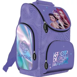   K-POP Démonvadászok ergonómikus iskolatáska, 35x27x16cm, 1010g, 15l, ibolya