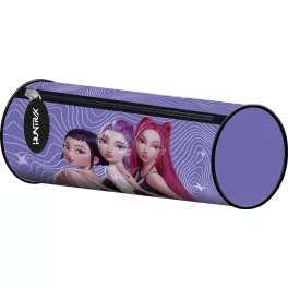   K-POP Démonvadászok tolltartó, beledobálós, hengeres, ibolya