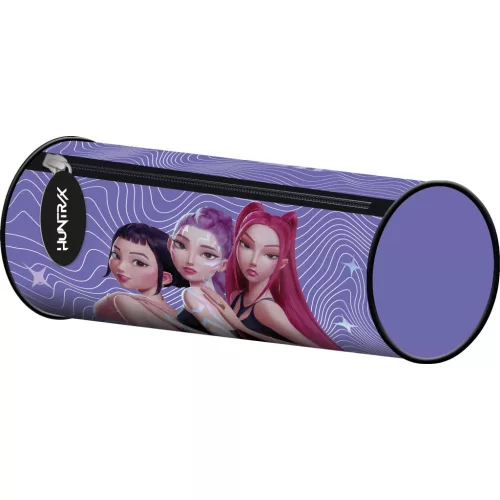 K-POP Démonvadászok tolltartó, beledobálós, hengeres, ibolya
