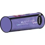 K-POP Démonvadászok tolltartó, beledobálós, hengeres, ibolya