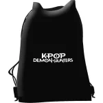 K-POP Démonvadászok tornazsák, 43x34cm, fekete